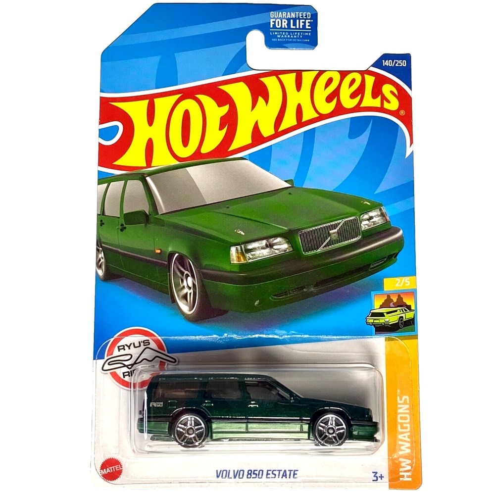 Hot Wheels Volvo 850 Estate 140/250 HW Wagons 2/5 Green 1:64 Die-cast NIP 2022